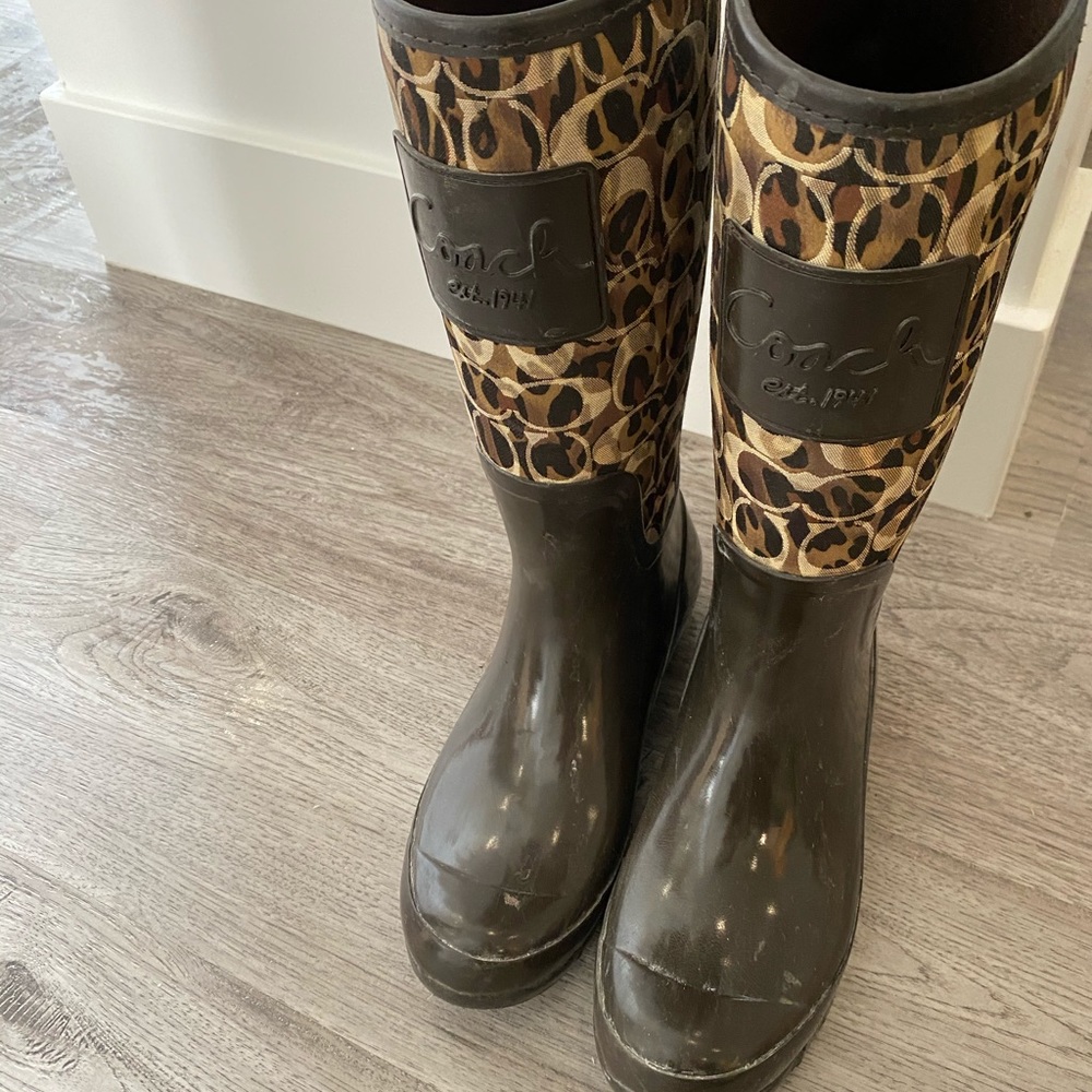 COACH RAIN BOOTS